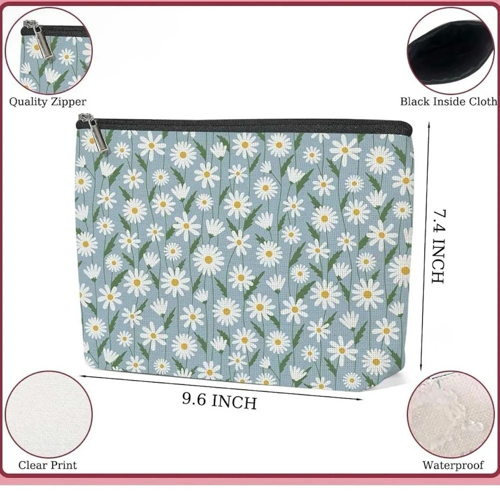 Brand New Floral Zipper Pouch or make up bag